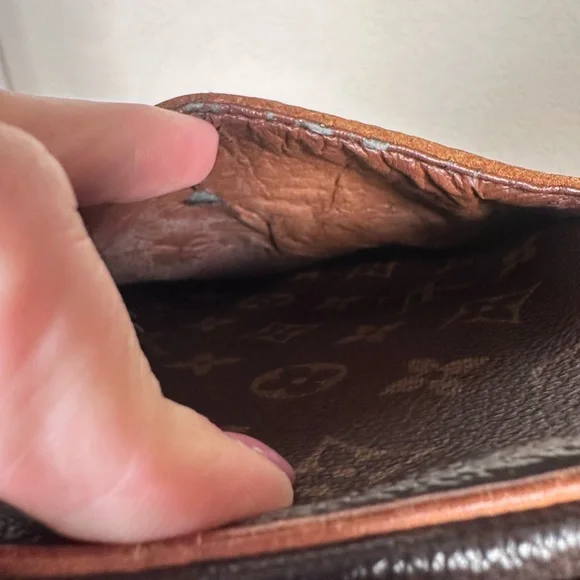 Authentic Louis Vuitton Danube Monogram Brown Messenger Crossbody Bag